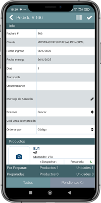 Detalle de Pedido - Todos