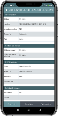 Información de Producto (1)