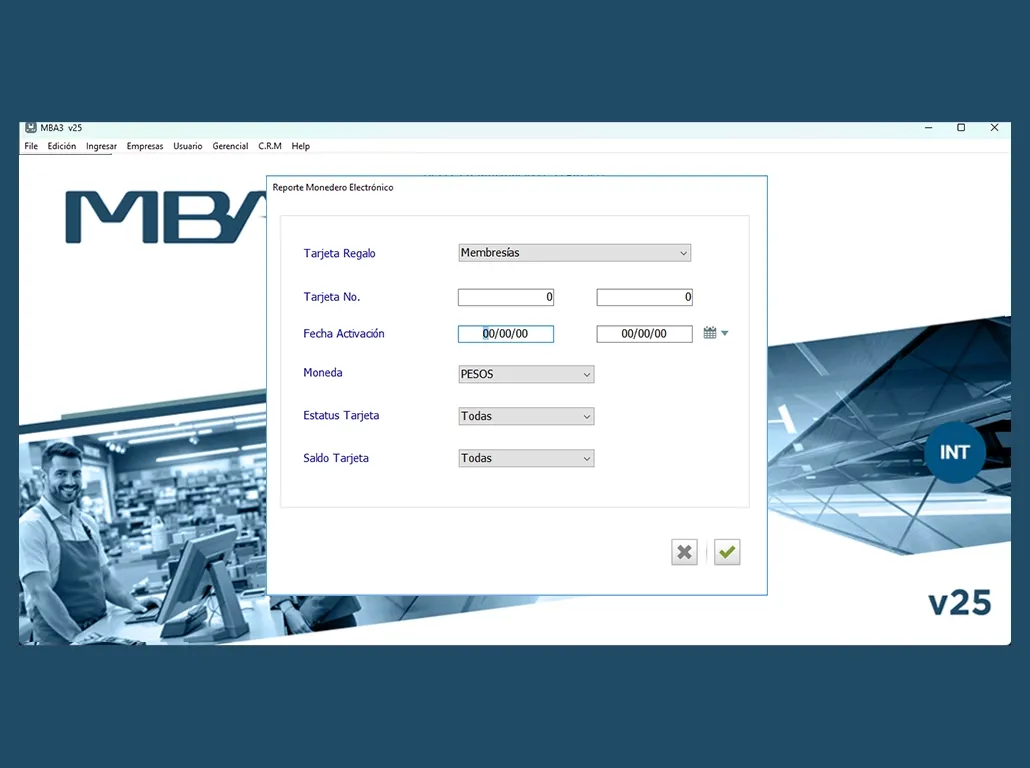 Reporte Monedero Electrónico