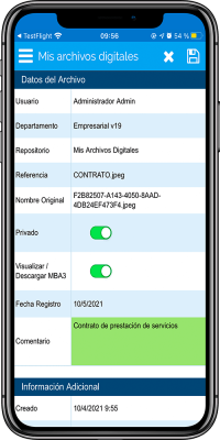 Datos de Archivo