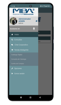 Menú Tienda Inteligente
