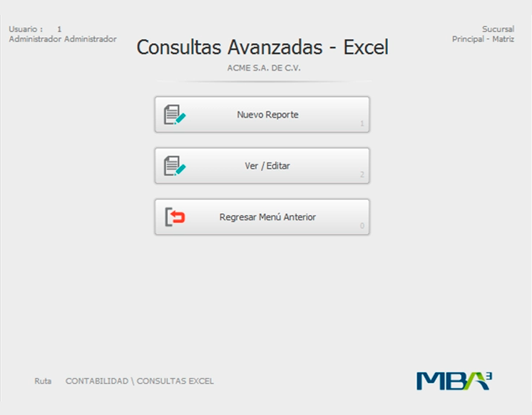 Creación de Consultas en Excel