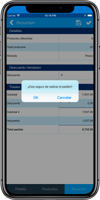 Confirmación de Pedido