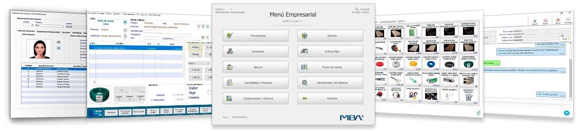 MBA3 ERP - Menú Empresarial