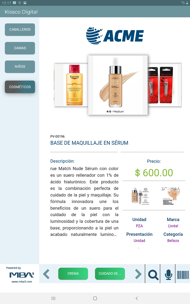 Consulta con Lectura de Código de Barras y Precios